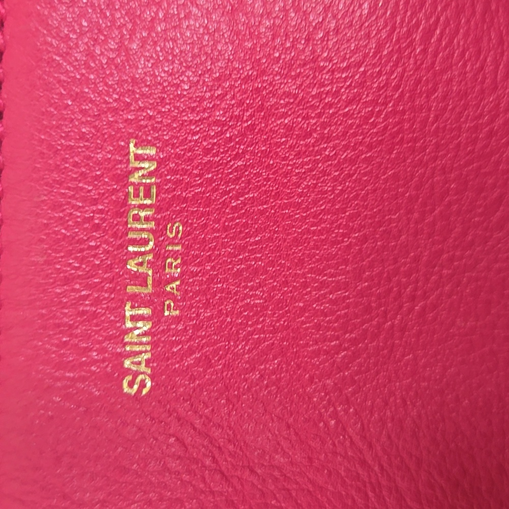 SAINT LAURENT Pink Leather Handbag - Picture 4 of 11